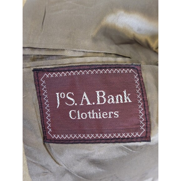 Jos A Bank Blazer Mens 46 Beige 100% Camel Hair 3 Button Sport Coat Jacket - Picture 8 of 9